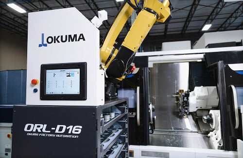 ORL machine tending okuma lathe